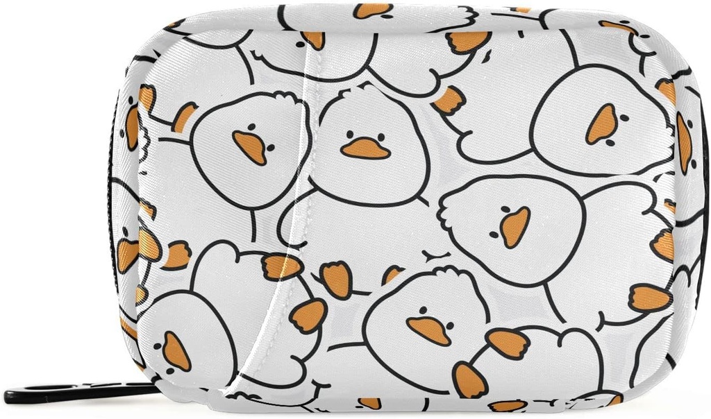 Pill Box Cute Duck 7 Dag pil geval reis pil Organizer Bag met rits draagbare Wekelijkse Vitamine Medicine supplement houder Pouch Bag
