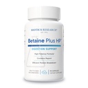 Biotica Onderzoek Betaine Plus HP - Hoge potentie Zoutzuur Supplement, Ondersteunt spijsverteringsfunctie 90 Capsules