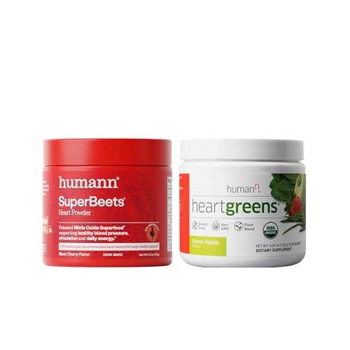 Humanen SuperBeets Black Cherry Powder & HeartGreens Powders