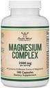 Magnesium Complex Supplement 180 Capsules (426 mg Elemental Magnesium Verzorgd door 2.300 mg van Acht verschillende vormen van Magnesium) MAG-8 Biedt 100% Dagelijkse Aanbevolen Waarde van Magnesium door Dubbel Hout