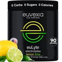 Dr Ekberg euLyte Instant Hydration Electrolytes Powder Zero Sugar Carb Calorie Lemon Lime Drink Mix • 80+ Mineralen Magnesium Kalium Calcium Trace Mineralen • Vasten Keto Stevia • 90 porties