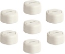 Cadence Travel Containers - Pill Case Set - Magnetic Travel Capsules,Daily Medicine Organizer for Pillen, Supplementen, & Vitamines - 7 Flex Smalls (0,560z) for Weekly Pill Organizer - Zand