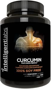 Intelligente Labs 250MG Meriva Curcumin Phytosome, 2900% beter geabsorbeerd dan gewone Kurkuma Curcumin, 100% sojavrij, 120 capsules per fles