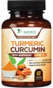 Kurkuma Curcumin Supplement 1950mg - 95% Curcuminoïden met Biologische Kurkuma & BioPerine Black Pepper Extract voor Beste Absorptie, Nature's Vegan Joint Support, Non-GMO, Gebotteld in USA - 60 Capsules