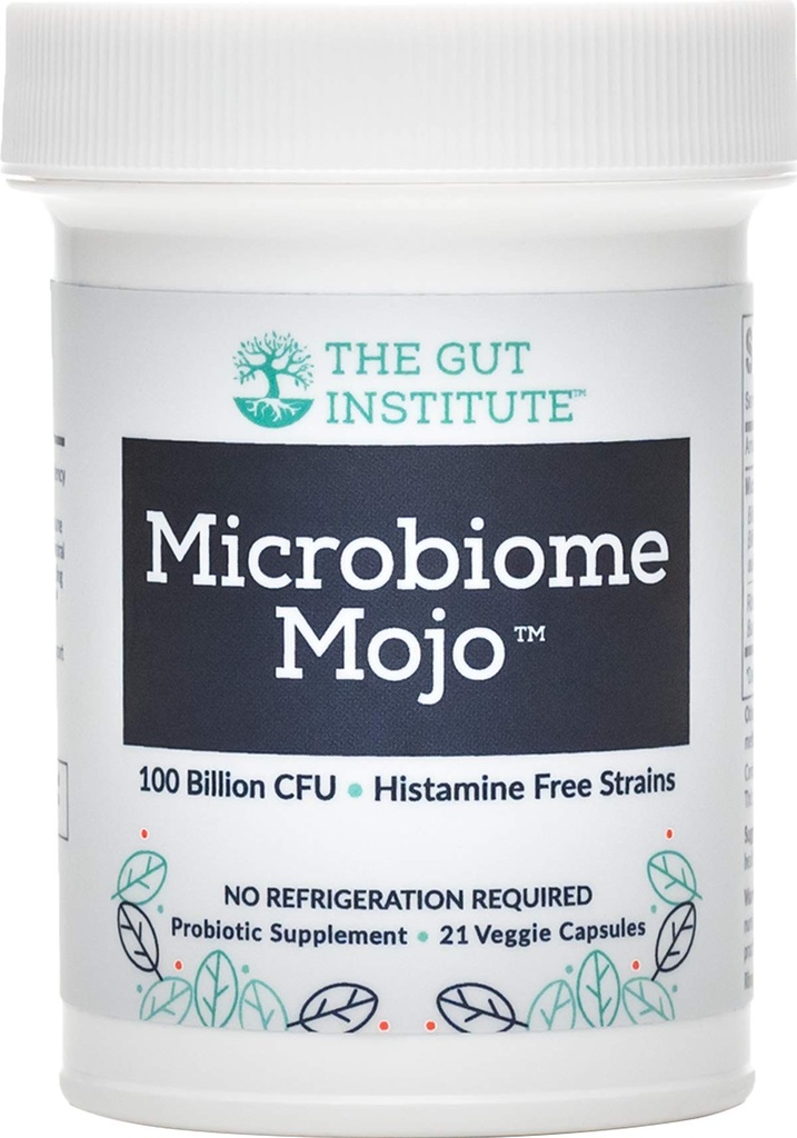 Microbiome Mojo 2-in-1 High Potency Probiotica - 100 miljard CFUs Plus 500 Miljoen levensvatbare Probiotica op basis van bodem per capsule - 21 Tellen - Geen Koeling nodig - Made in The USA