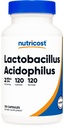 Nutricost Lactobacillus Acidophilus 2 miljard CFU per portie (120 capsules)