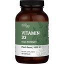 Vegan Vitamin D3 5000 iu supplement - Pure, hoge potentie supplementen voor Immune Health & Strong Bones Ondersteuning - Vitamine D 5000 iu - 120 Capsules, 4-maand levering