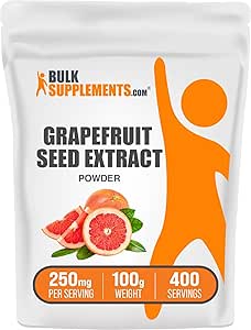 BulkSupplements.com Grapefruit Zaad Extract Poeder - Grapefruit Zaad Supplementen, Antioxidant Bron - Kruidensupplement, Glutenvrij, 250mg per portie, 1kg (2,2 lbs) (pakket van 1)
