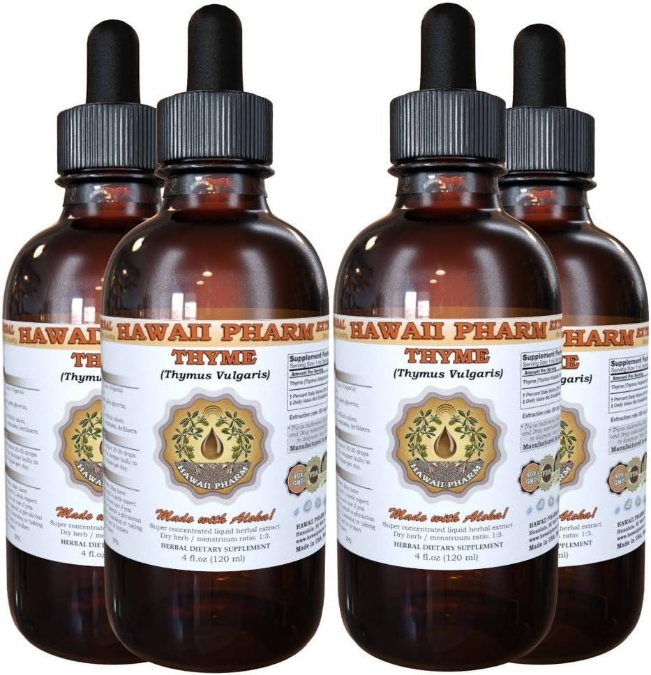 Tijm (Thymus vulgaris) Liquid Extract 4x4 fl.oz