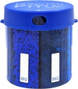 XL Supplement Pill Dispenser Fles, 7 Compartiment, Labels, Gemakkelijk Open, Anti-Mixing, UV-beschermde Organisator, Extra Large Maandelijks Vitamine, Monster Fit Medication Holder (Cobalt Blauw, Groot)