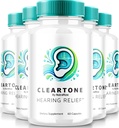 NutraRize (5 Pack) ClearTone Tinnitus, Clear Tone Pills for Hearing, ClearTone Pills Supplement for Overall Ear Health, Official Auditory Support Capsules, ClearTones Review (300 Capsules)