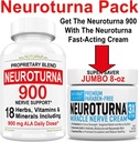 Nerve Relief Cream 8 oz Plus Neuroturna Zenuw Ondersteuning 900 mg ALA Ondersteuning