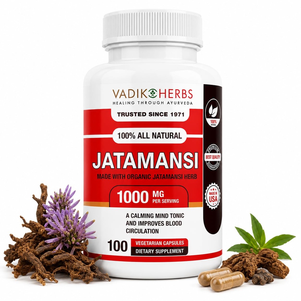 Vadik Kruiden Gecertificeerde Biologische Jatamansi Spikenard Wortel (Nardostachys jatamansi) Poeder 