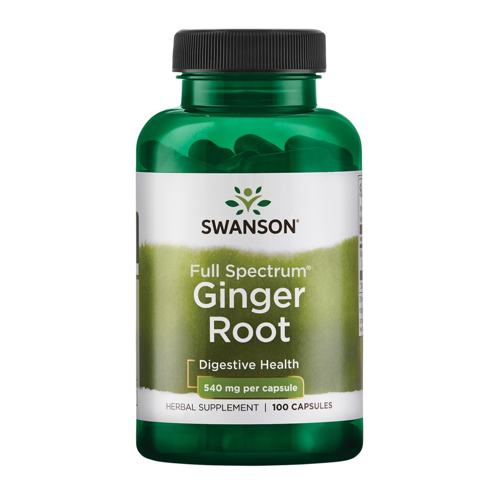 Swanson Premium Brand Ginger Root 540 Milligrammen 100 Capsules