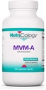 Nutricology MVM-A Supplement - Multivitamine voor mannen en vrouwen, met ijzer, dagelijkse vitamines, voor volwassenen, hoge potentie, Biobeschikbaarheid, Vegetarische Capsules - 180 Tel.