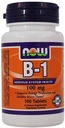 Nu Voedingsmiddelen: B-1 Zenuwstelsel Gezondheid 100 mg, 100 tabbladen (6 verpakkingen)