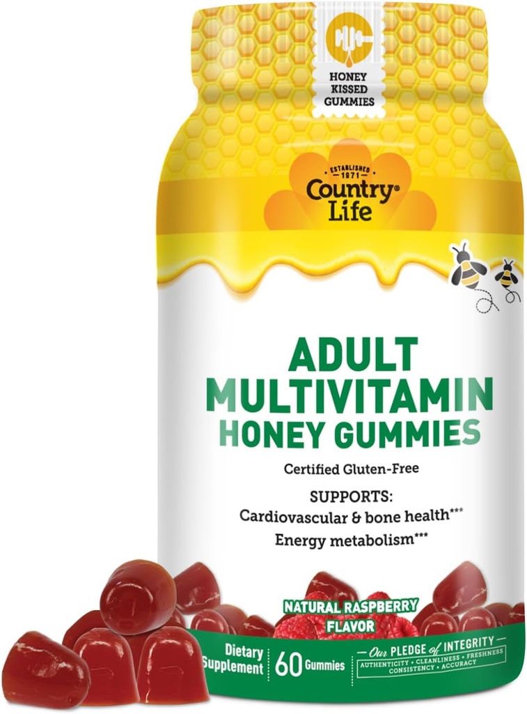 Country Life Adult Multivitamine Honey Gummies 