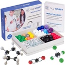 Lessen in Scheikunde Model Kit - Old Nobby 240 Pc Molecular Set Biologische Chemie voor studenten - Complete Moleculaire Model Kit voor STEM, Visualiseren Atoms, Bonds en Structuren
