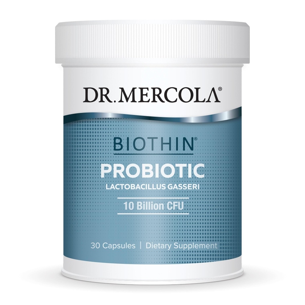 Dr. Mercola Biothin Probiotic - Lactobacillus Gasseri BNR17 - Ondersteunt de spijsvertering en stofwisseling - 30 capsules met vertraagde afgifte (30 porties)