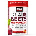 FORCE FACTOR Total Beets Pre-Workout Powder to Boost Energy & Endurance, Verhoog de sterkte en verbeter de bloedstroom en pompen, Nitric Oxide Supplement met Beetwortelpoeder, Fruit Punch, 30 porties