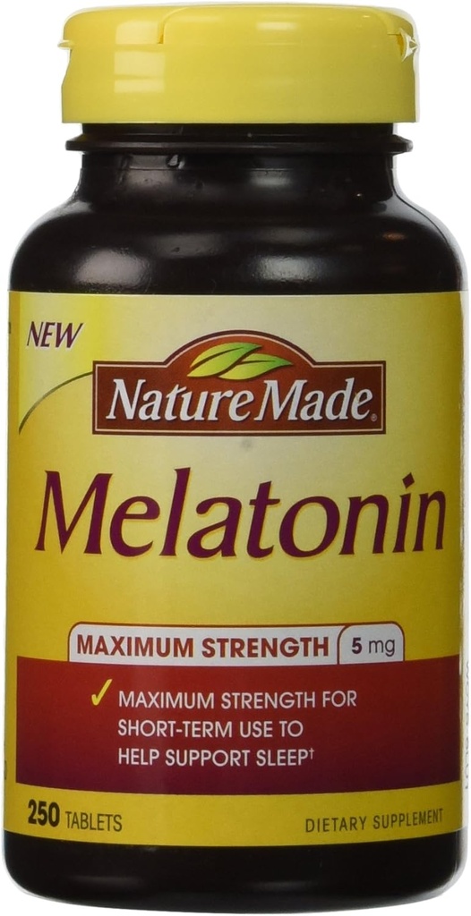 Nature Made® Melatonine 5 Mg., 250 tabletten