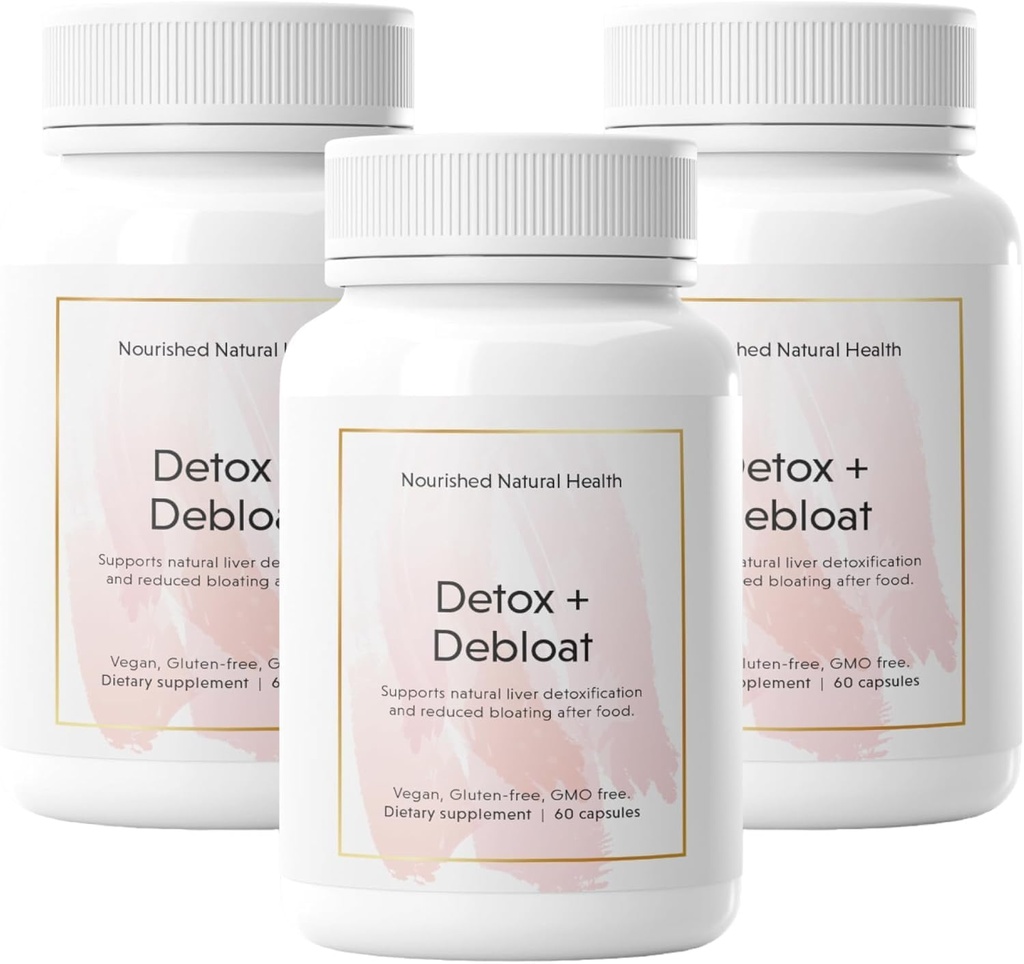 Gevoede natuurlijke detox + Debloat - Melkdistel & Dandelion wortel Vegan Supplement voor vrouwen - Bloating Relief & Digestie Ondersteuning - 180 Capsules
