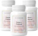 Gevoede natuurlijke detox + Debloat - Melkdistel & Dandelion wortel Vegan Supplement voor vrouwen - Bloating Relief & Digestie Ondersteuning - 180 Capsules