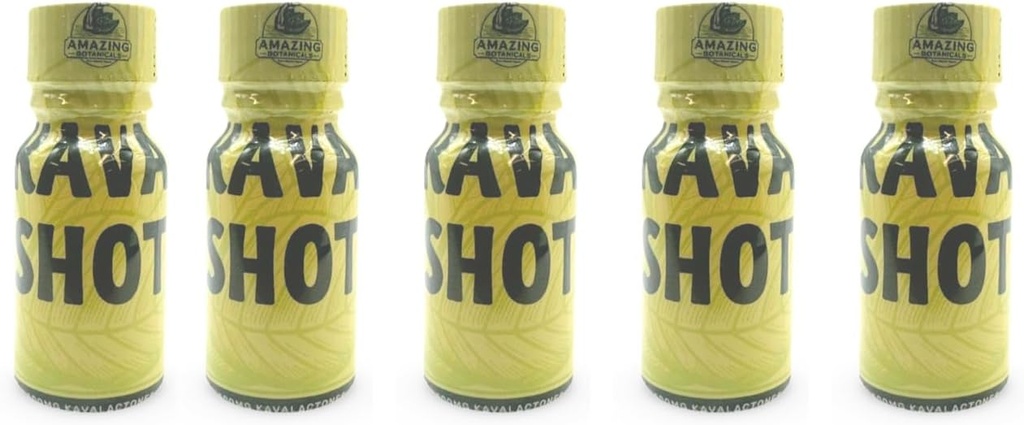 Verbazingwekkend Botanicals KAVA Shot - 500mg Kavalactonen - Original Flavor - Dieetsupplement - 5 Tellen - 10ml