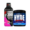 PROSUPPS L-Carnitine 3000 Stimulant Free Liquid Shots (31 Servings, Berry) en Mr Hyde Signature Series Pre-workout Energy Powdered Drink (30 Servings, Blue Razz) Bundle