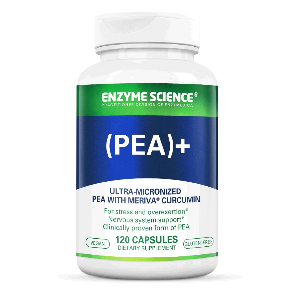 Enzyme Science Pea + Kurkuma Curcumine Supplement voor Fysiologische Ondersteuning Helpt ondersteuning Nerveus, Immuun, & Muscular Systems - 120 capsules