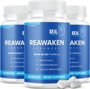 Reawaken Brain Boost Supplement voor Geheugen Geavanceerde Formule (3 Pack - 180 Capsules)