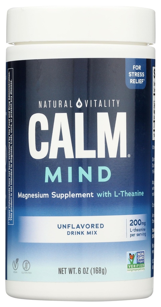 Natuurlijke vitaliteit Unflavored Calm Mind, 6 Oz