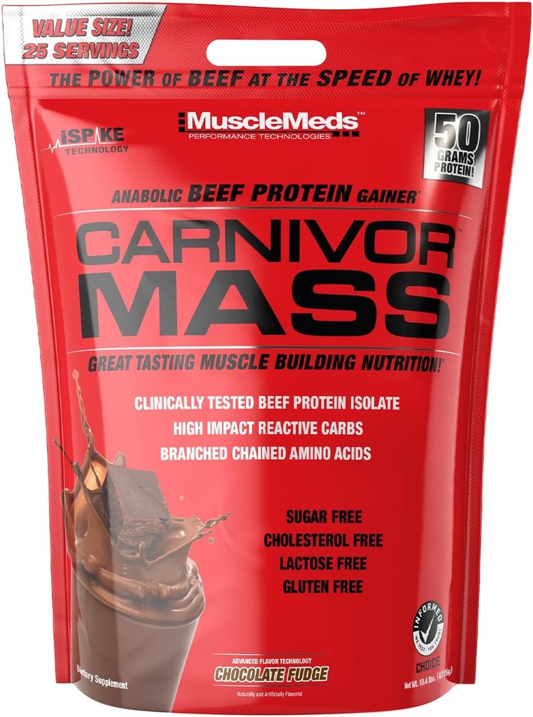 Chocolate Fudge Carnivor Mass 10lb door MuscleMeds