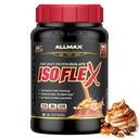 ALLMAX Nutrition ISOFLEX Wei-eiwitisolaat, caramel Macchiato - 2 lb - 27 gram eiwit per scoop - nulvet en suiker - 99% lactosevrij - glutenvrij en sojavrij - bij benadering 30 porties