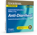 GoodSense Loperamide Hydrochloroide Tablets, 2 mg, Anti-Diarree, 12 Tellen