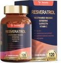 Resveratrol supplement Extra sterkte met Berberine Quercetine Green Tea Extract Grape Seed Extract Polyfenol Antioxidant Supplement Antioxidant & Heart Health Support 120 capsules