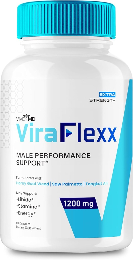 ViraFlexx voor mannen, ViraFlexx Male Enchantment - Maximale prestaties, alle natuurlijke voedingssupplementen Extra sterkte pillen, ViraFlexx Pro ondersteunt totale gezondheid, Vira Flexx Reviews (60 capsules)