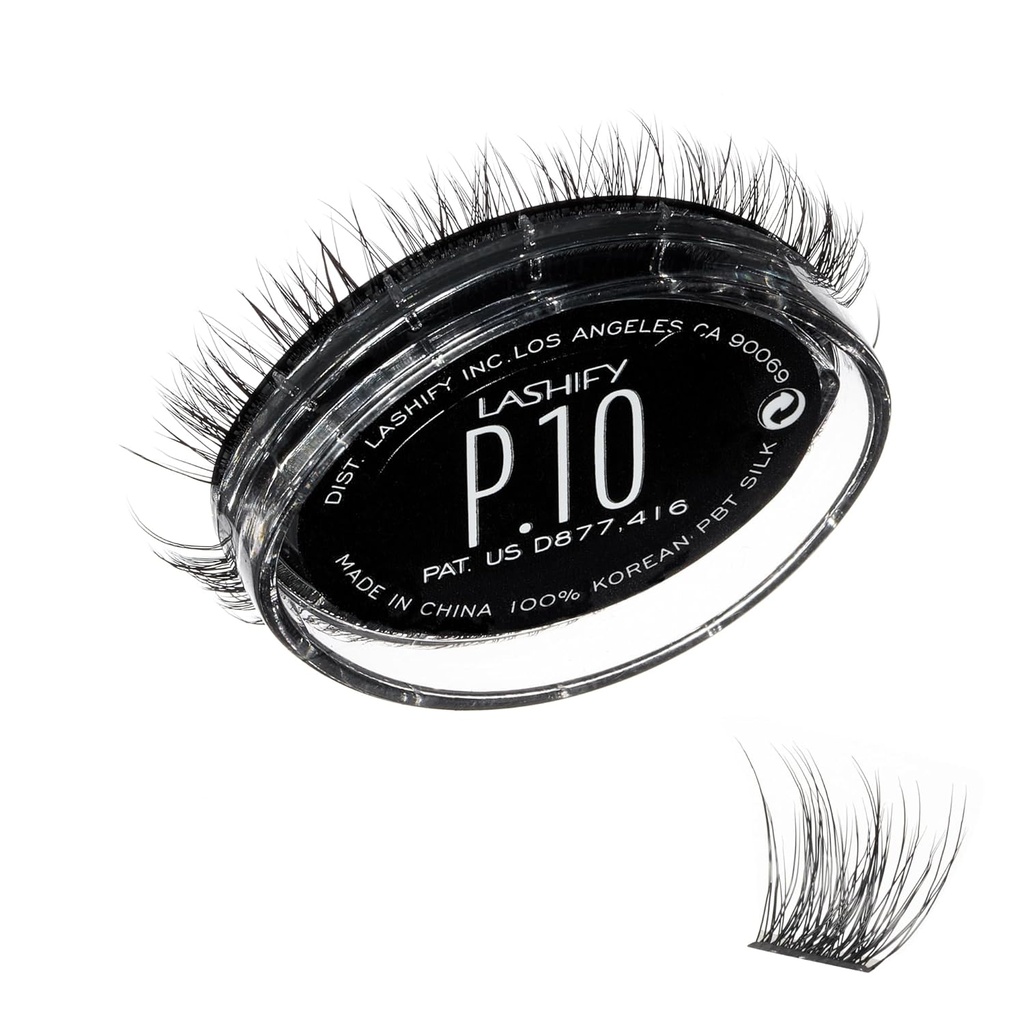 Lashify Plushy 10mm Gossamer wimpers in zwart, gemakkelijk DIY Valse wimpers voor een lichtgevende maar nog steeds natuurlijke look