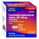 Ohm Non-Drowsy Fexofenadine Antihistamine Indoor Outdoor Allergie Relief Tablets 30ct