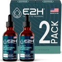 E2H Advanced Intestinal Support - Promoot Gut Health and Digestief System - Wormwood and Black Walnut Extract - Non-GMO, Vegan - (2 flessen)