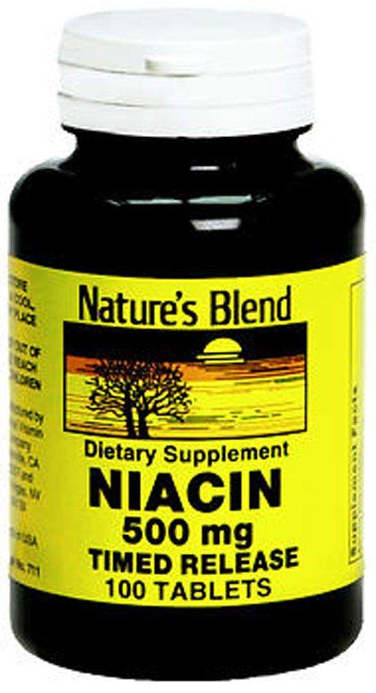 Nature's Blend Niacin 500 mg, 100 Tellen