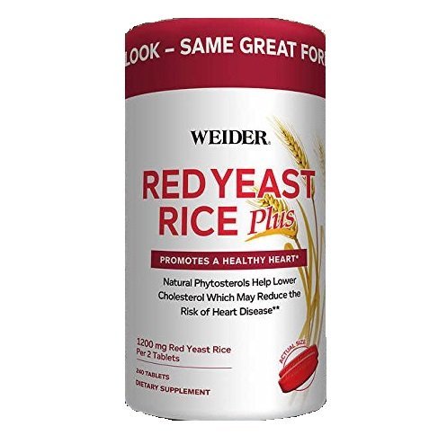Weider Red Gist Rice Plus met Phytosterolen 1200 mg per 2 tabletten - 240 tabletten