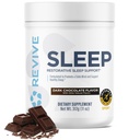 Revive MD Sleep Support Supplement voor volwassenen, donkere chocolade - Slaapsupplementen met Magnesium (Glycinaat), Inositol, Glycine & L-Theanine - Bevordert ontspanning en slaap gezondheid (30 porties)