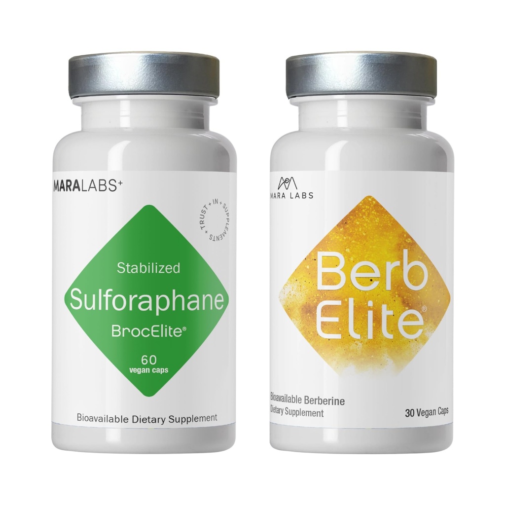 BrocElite Mara Labs Plus, 60 Capsules, and BerbElite, 30 Capsules