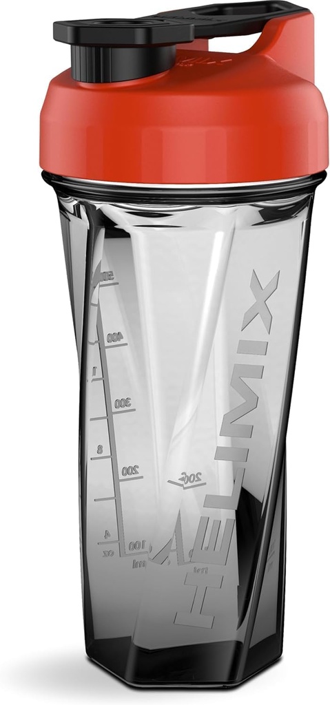 HELIMIX 2.0 Vortex Blender Shaker fles, 29 Fluid Ounces, Plastic, Geen Shaking Accessoires nodig, Odor Resistant, Leak Proof, Duurzaam, Gemakkelijk te reinigen, Stevige Loop voor vervoer