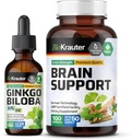 BIO KRAUTER Ginkgo Biloba Tinctuur 2 Fl. Oz. & Hersenondersteuning 100 capsules