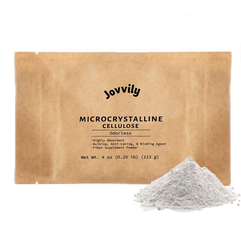 Microkristallijne cellulosepoeder - 4 oz - vezelsupplement - bindende stof - zeer absorberend