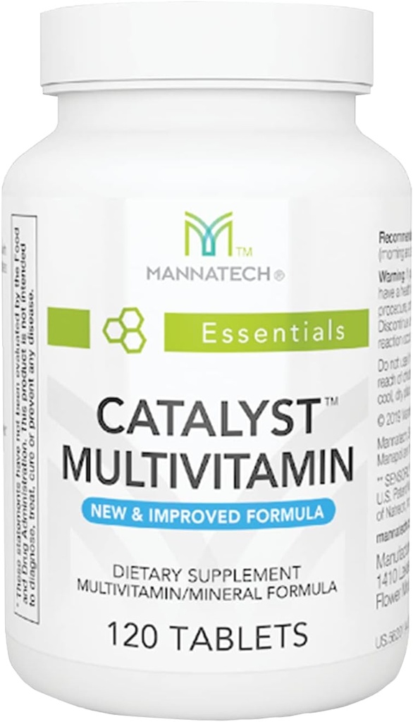 Mannatech Catalyst Multivitamine 120 Tabletten, Maximaliseer uw Multivitamine. Biedt antioxidanten vitamine A, vitamine C en vitamine E, nu met Ashwagandha om u fysiek en emotioneel te ondersteunen