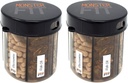 Monster Supplement Medication Pill Dispenser met Compartiment Labels - Extra grote pil container fles handvat bijna elk supplement - gemakkelijk te verwijderen (monster Fit - 2 Pack)