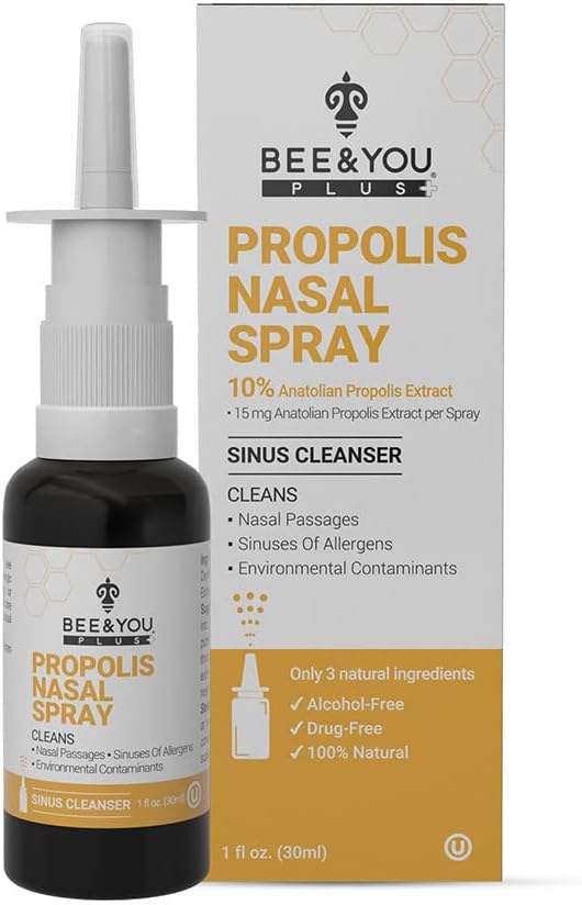 Bee and You Plus Natural Propolis Nasal Spray 1 Fl oz 